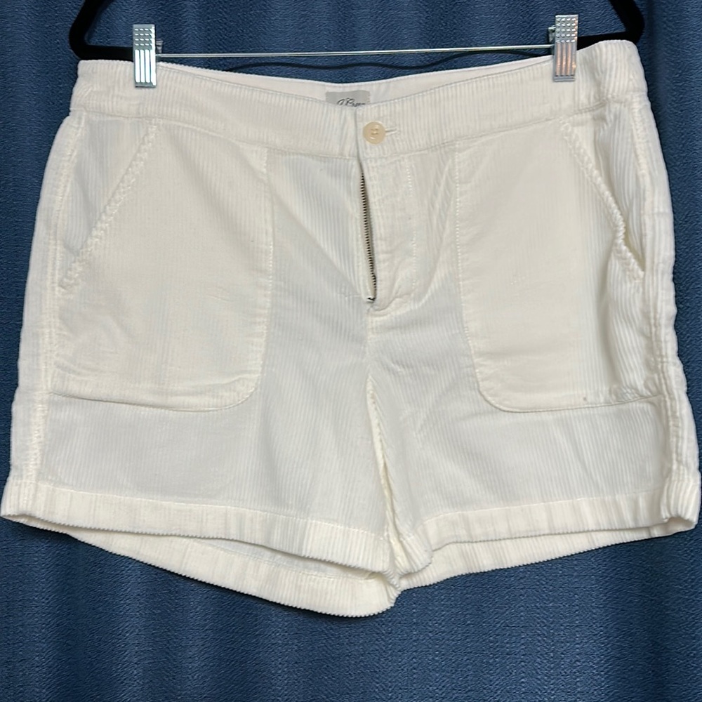 J Crew corduroy shorts, size 12